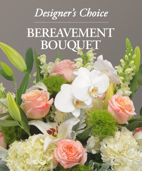 Bereavement Bouquet Vase ~ Designer's Choice