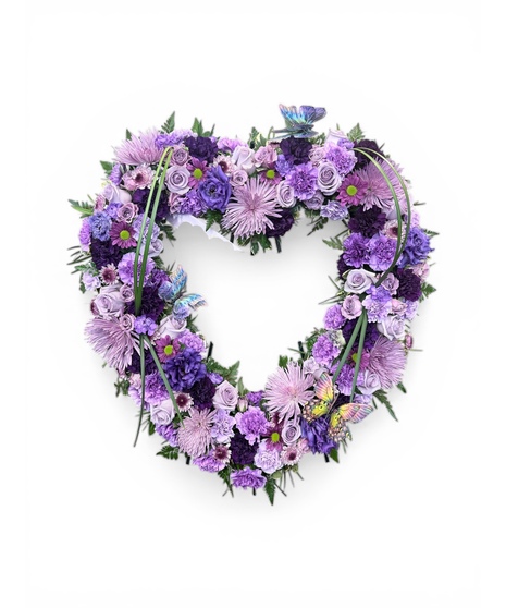 Lavender Open Heart