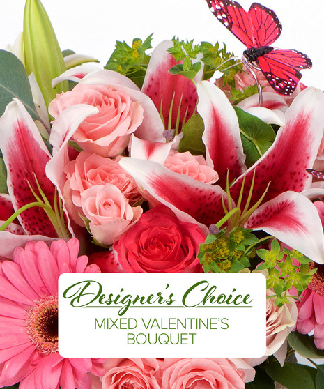 Designer's Choice Valentine's Day Vase